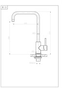 BELBAGNO Смеситель для кухни, нержавеющая сталь, исполнение сатин BB-LAM03A-IN