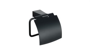 FIXSEN Trend Держатель туалетной бумаги с крышкой, цвет черный