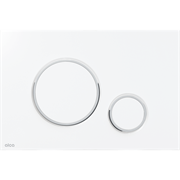 ALCA PLAST Кнопка управления для скрытых систем инсталляции, белый / xром