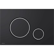 ALCA PLAST Кнопка управления для скрытых систем инсталляции, черный матовый / xром
