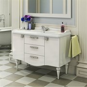 COMFORTY Тумба-умывальник напольный "Монако-120" белый глянец с раковиной 3312 COMFORTY 3132224