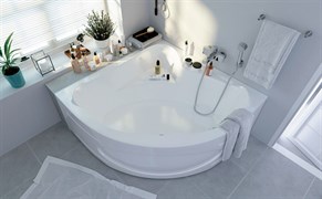 1MARKA Ibiza Ванна угловая пристенная размер 150х150 см, цвет белый