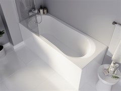 1MARKA Libra Ванна прямоугольная пристенная размер 170х70 см, цвет белый
