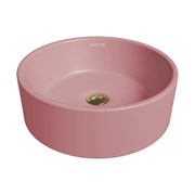 GROSSMAN Color Раковина накладная диаметр 40 см цвет розовый матовый