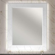 OPADIRIS Луиджи Зеркало с подсветкой 90 см, цвет белый матовый