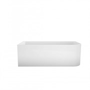 BELBAGNO Ванна акриловая полукруглая угловая размер 150x70 см, цвет белый