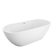BELBAGNO Uno Ванна акриловая овальная отдельностоящая размер 150x70 см, цвет белый