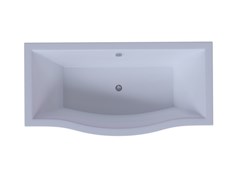 AQUATEK Гелиос Ванна пристенная прямоугольная на каркасе с фронтальной панелью и сливом-переливом  размер 180x90 см, белый
