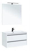 AQUANET Мебель для ванной подвесная Lino 90 белый матовый