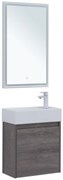 AQUANET Мебель для ванной подвесная Nova Lite 50 дуб рошелье (с дверецей)