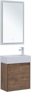 AQUANET Мебель для ванной подвесная Nova Lite 50 дуб рустикальный (с дверецей)