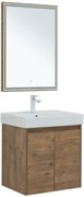 AQUANET Мебель для ванной подвесная / напольная Nova Lite 60 дуб рустикальный (2 дверцы)