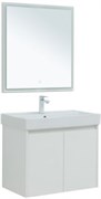 AQUANET Мебель для ванной подвесная / напольная Nova Lite 75 белый глянец (2 дверцы)