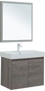 AQUANET Мебель для ванной подвесная / напольная Nova Lite 75 дуб рошелье (2 дверцы)