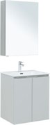 AQUANET Мебель для ванной подвесная Алвита New 60 2 дверцы, серый