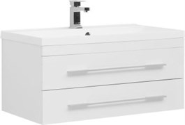 AQUANET Тумба с раковиной Нота подвесная 90 белый AQUANET-287708