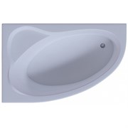 AQUATEK Фиджи Ванна пристенная асимметричная без панелей и слив-перелива, с каркасом (вклеенный) размер 170x110 см, левая,белый