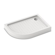 VECONI Душевой поддон асимметричный правый Tezeo acrylic TZ-55R, 1000x800x150, акрил, белый TZ55R-10080-C5