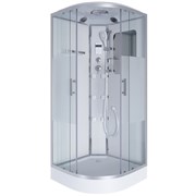 NIAGARA Ultra Душевая кабина 1/4 круга размер 120x120 см, профиль - хром / стекло - прозрачное с матовой полосой NIAGARA30120164
