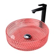 ABBER Раковина накладная стеклянная Glas AK2301OR красная AK2301OR