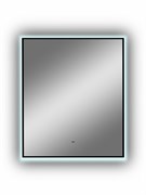 CONTINENT Зеркало с подсветкой прямоугольное (ШxВ) 70x60 см, бесконтактный сенсор, цвет черный