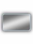 CONTINENT Зеркало с подсветкой прямоугольное (ШxВ) 70x120 см, бесконтактный сенсор, цвет белый