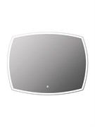 CONTINENT Зеркало с подсветкой фигурное (ШxВ) 70x90 см, сенсор, цвет белый