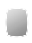 CONTINENT Зеркало с подсветкой фигурное (ШxВ) 90x70 см, сенсор, цвет белый