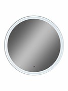 CONTINENT Зеркало с подсветкой круглое диаметр 80 см, бесконтактный сенсор, цвет белый