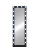 CONTINENT гримерное зеркало прямоугольное (ШxВ) 175x60 см, Мех.выключатель, цвет черный