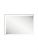 CONTINENT Зеркало с подсветкой прямоугольное (ШxВ) 70x100 см, сенсор, цвет белый
