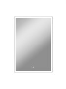 CONTINENT Зеркало с подсветкой прямоугольное (ШxВ) 100x70 см, сенсор, цвет серебряный