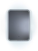 CONTINENT Зеркало с подсветкой прямоугольное (ШxВ) 90x70 см, бесконтактный сенсор, цвет белый