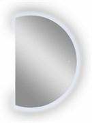 CONTINENT Зеркало с подсветкой полукруглое (ШxВ) 120x80 см, сенсор, цвет белый