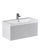 VELVEX Тумба под раковину подвесная Edge 80.1Y, графит, ширина 80 см tpEDG.80.1Y-21