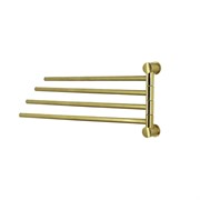 WASSERKRAFT K-1034BRUSHED GOLD Держатель полотенец четверной, золото матовое