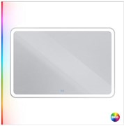 CEZARES Multicolore Зеркало прямоугольное со встроенной разноцветной подсветкой RGB и сенсорным выключателем, 12V, 220-240V, 1200x800x30