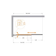 CEZARES Slider Шторка на ванну ширина 90 см профиль - брашированное золото / стекло - прозрачный, двери Раздвижная, распашная SLIDER-VF-11-90/150-C-BORO