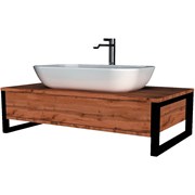 1MARKA Grunge Loft Тумба под раковину подвесная ширина 70 см, цвет дуб Вотан Ц0000015940