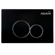 AQUAme Панель смыва для инсталляции, черный AQM4101B