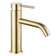 AQUAme Siena Смеситель для раковины однорычажный 82мм, Brushed gold AQM6210BG