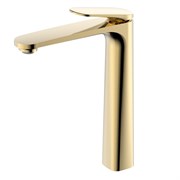 AQUAme Imola Смеситель для свободностоящей раковины , без донного клапана, Brushed gold AQM6714BG