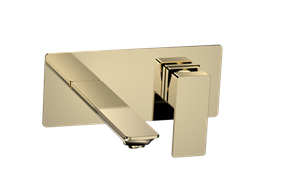 AQUAme Savona Смеситель для раковины, настен., на 2 отв., комплект, золото AQM6815GG