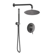 AQUAme Набор для комплектации душа со смесителем, металл AQM8404GM