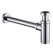 AQUAme Сифон для раковины латунный, Хром AQM7010CR