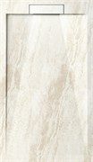 ESBANO Luxe Поддон прямоугольный из искуственного камня, крышка слива из искуственного камня размер 120x80 см, бежевый ESPLM128DR