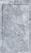 ESBANO Luxe Поддон прямоугольный из искуственного камня, крышка слива из искуственного камня размер 120x80 см, серый ESPLM128VG
