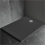 VECONI Pietra Душевой поддон квадратный, 800x800x30, искусственный камень, черный PT-B-8080-RU