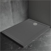 VECONI Pietra Душевой поддон квадратный, 900x900x30, искусственный камень, антрацитово-серый PT-AG-9090-RU