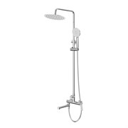 BELBAGNO Unique Душевая стойка со смесителем и изливом, хром UNIQUE-VSCM-CRM
